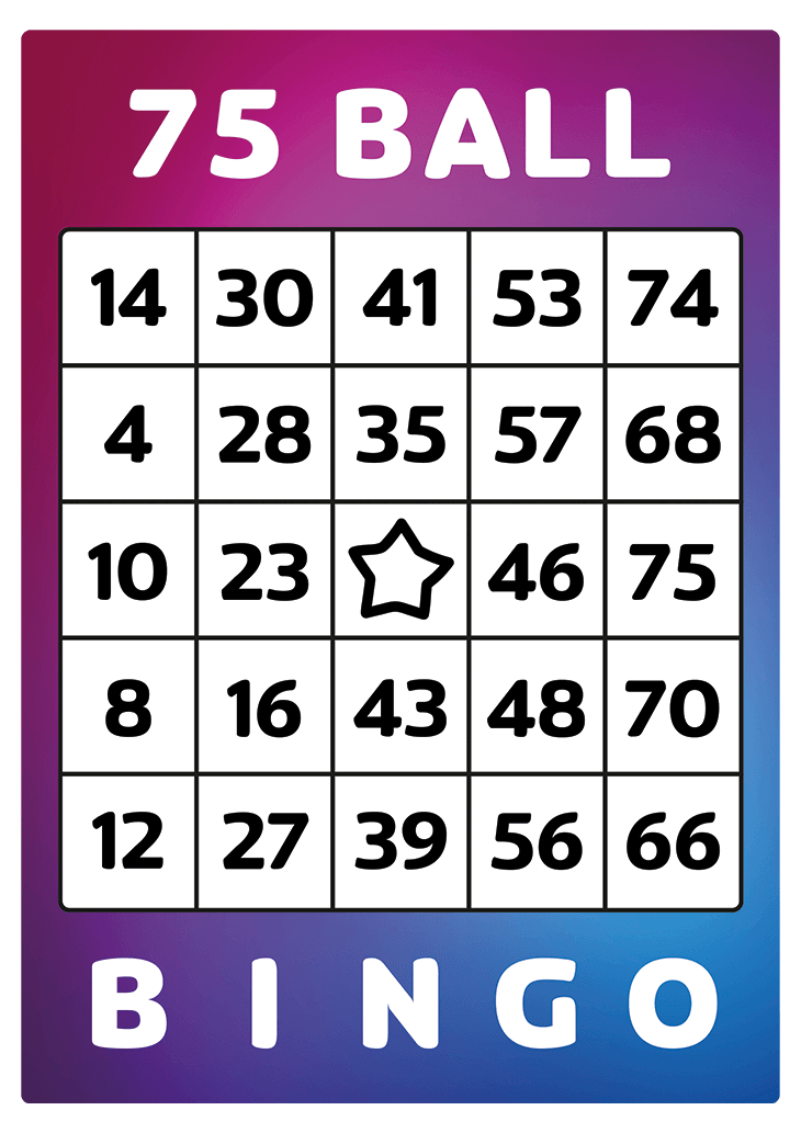 0 75 bingo cards